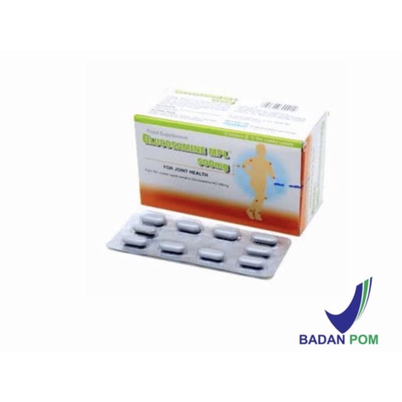 Glucosamine MPL 500 mg strip 10 tablet ( pelumas sendi harga ekonomis )