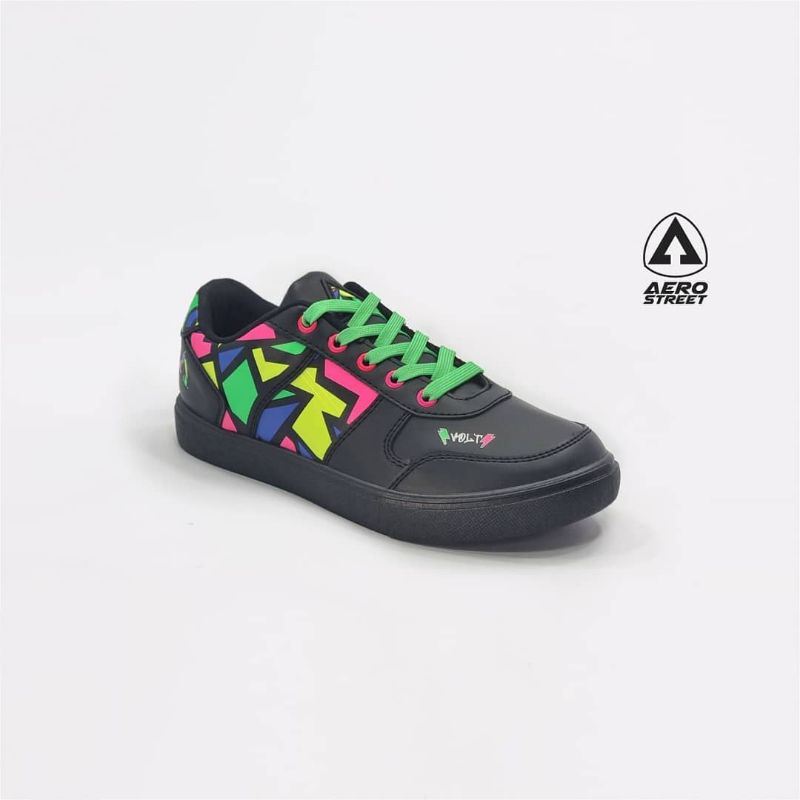 AEROSTREET Volt Series Hitam Neon – Size 39