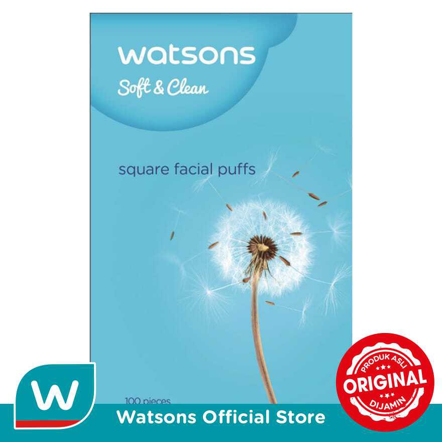 Watsons Square Facial Puffs 1-Pcs
