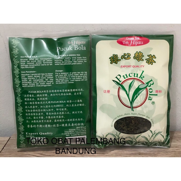 

B062 Teh Hijau / Green Tea Pucuk Bola 150 Gram g054S