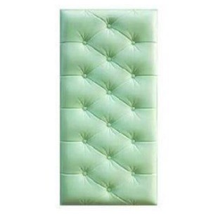 MOGYMOGY HL0206 Wallpaper 3D Foam Kedap Suara Tahan Air Headboard Bed Wallfoam Empuk-Hijau