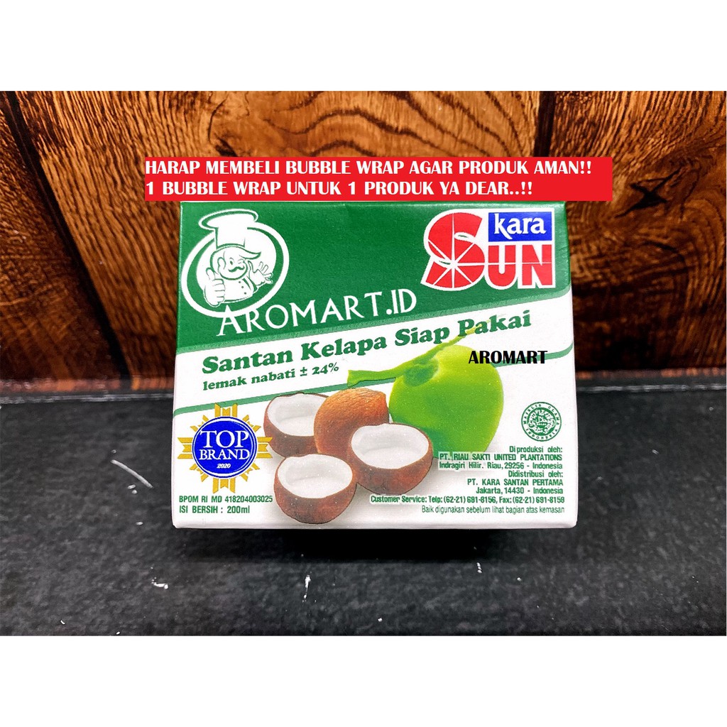 

Sun Kara Santan Siap Pakai/ Santan Kelapa Siap Pakai/ Santan Instan - 200 ml