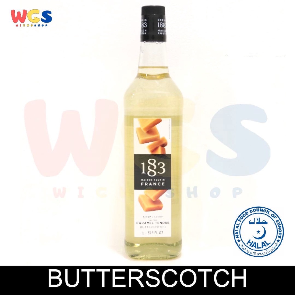 

1883 Maison Routin France Syrup Butterscoth Flavored 1 ltr - 33.8 fl oz