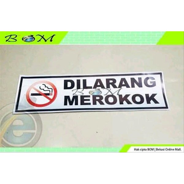 

Unik sticker stiker cutting tulisan kantor dilarang merokok besar Limited