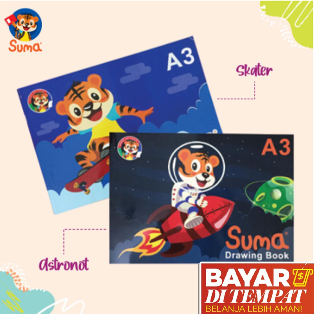 

Buku Gambar Anak - Buku Gambar A3 Besar Suma