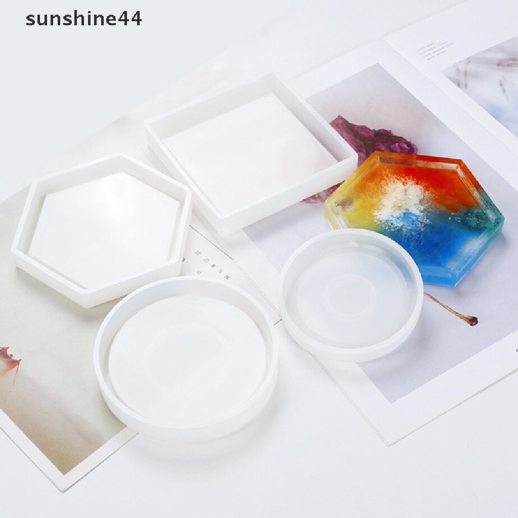 Sunshine Coaster / Tatakan Gelas Bahan Silikon Resin Untuk Membuat Perhiasan