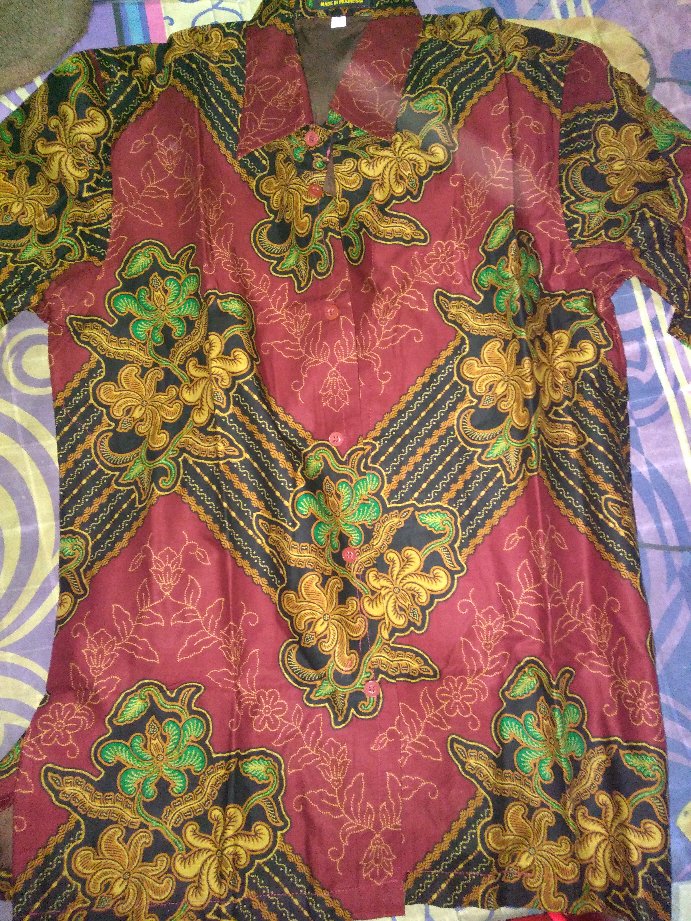 Kemeja Batik Prabu Bahan Katun Baturaden Reguler Fit A006