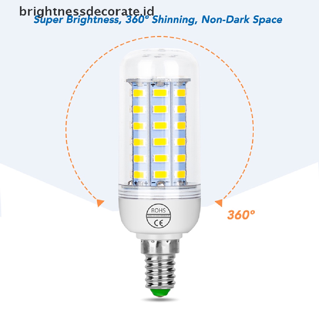 Lampu Jagung Led E27 E14 7w 9w 12w 15w 20w 25w 5730 Smd Warna Warm White