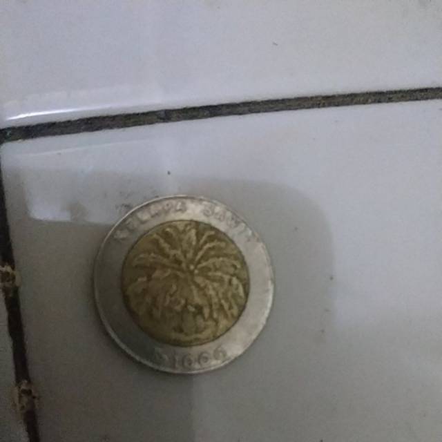 Uang koin kuno kelapa sawit 1000 tahun 1996
