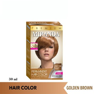  Miranda  Hair Color Mc 14 Golden  Brown  30 Ml Pewarna 