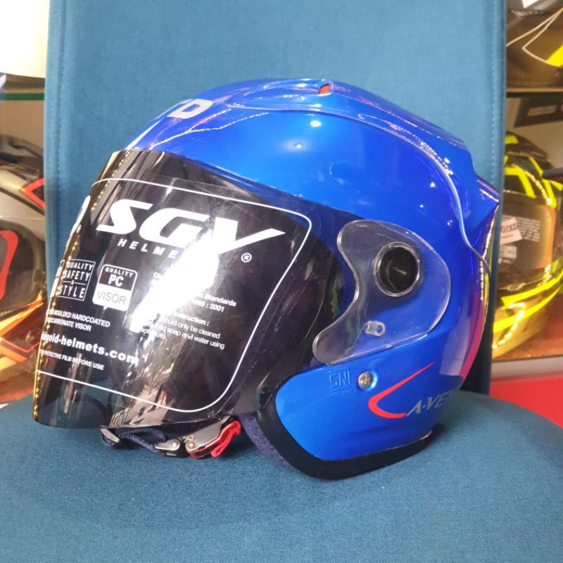 Helm LTD A-VENT BIRU ORIGINAL SNI ISO ( ONGKIR 2 KG TANPA DUS )