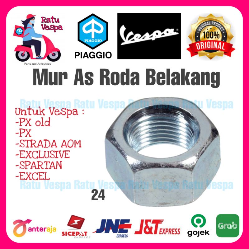 Mur As roda belakang Vespa Strada,Exclusive,Spartan,Excel