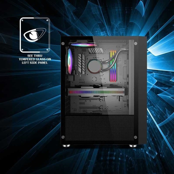 Armaggeddon Kagami K2 Excellent ATX Gaming PC RGB Lightning Effect