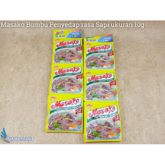 

PENYEDAP RASA MASAKO SAPI 10G RENTENG / RENCENG / SACHET