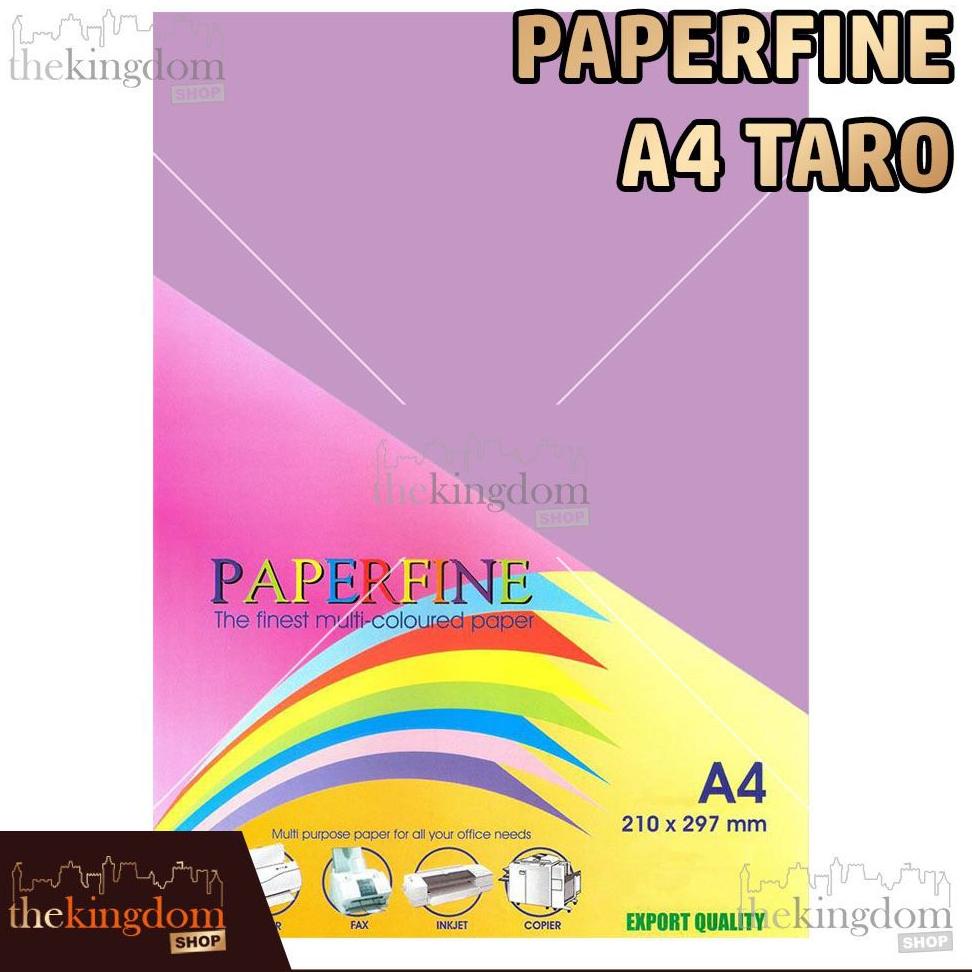 

(PROMO KEJ76) Paperfine Kertas HVS Warna A4 Taro Violet Ungu Purple / Isi 25 Lembar ✾