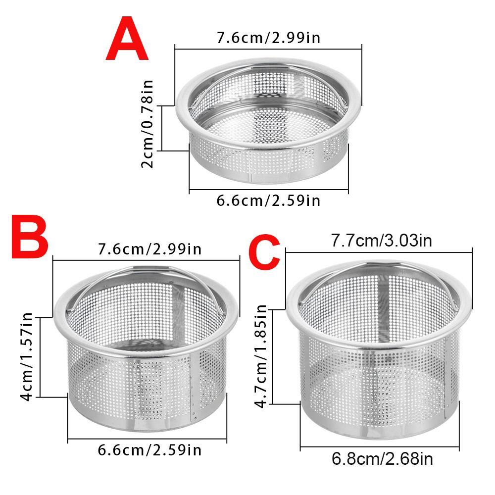 Populer Saringan Wastafel Kamar Mandi Shower Berguna Stainless Steel Pembuangan Limbah Barang Penutup Wastafel Air Plug Food Hair Stopper