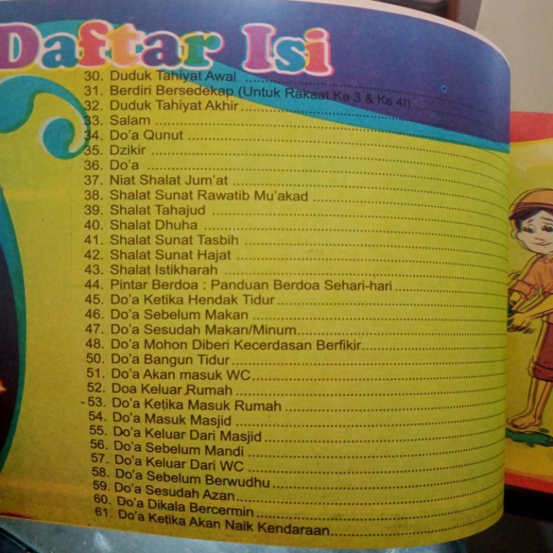 buku pintar shalat dan berdoa 96 halaman (24.5×16cm)