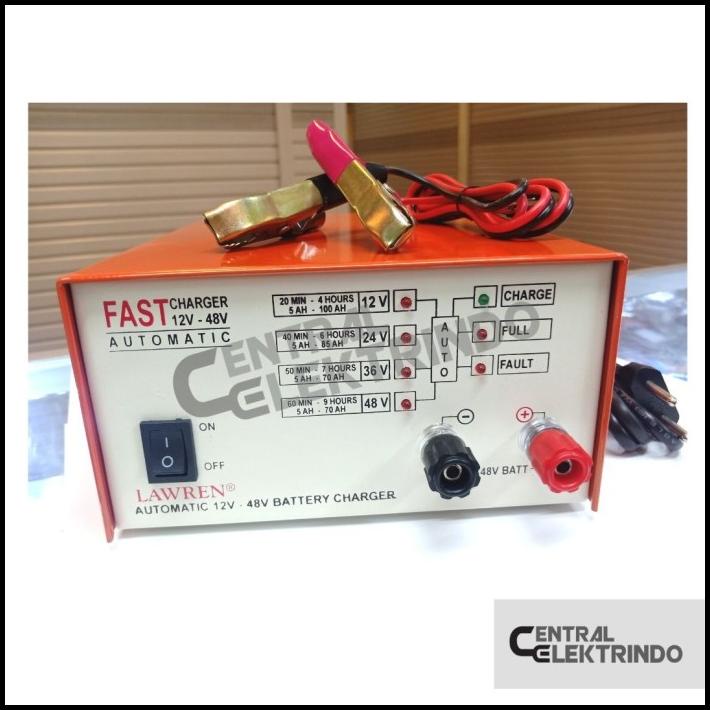 New Super Fast Charger Aki 12V-48V Charger Automatic Lawren Le 268