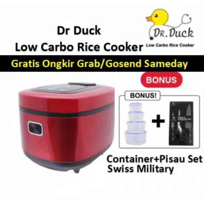Dr Duck Low Carbo Rice Cooker - Rice Cooker Rendah Karbo Galerymedisha