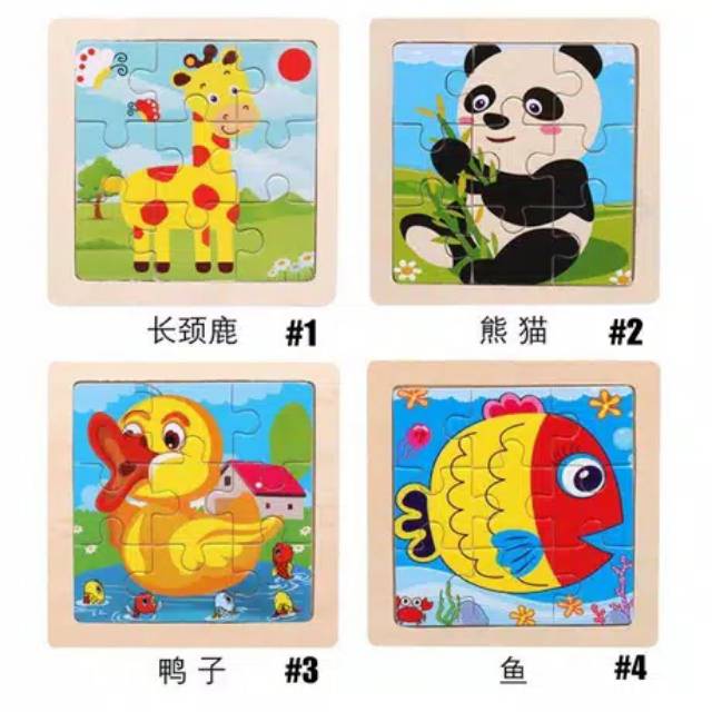 Puzzle Kubus Bahan Kayu