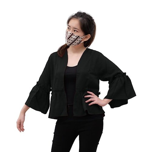 Baju Cardigan Black Wanita / Kardigan Wanita Dewasa / Gardigan Wanita / Outer Cardigan Lengan Panjan