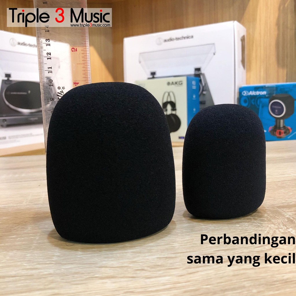 Busa Mic BESAR JUMBO spon Foam Mic Condenser besar mikrofon