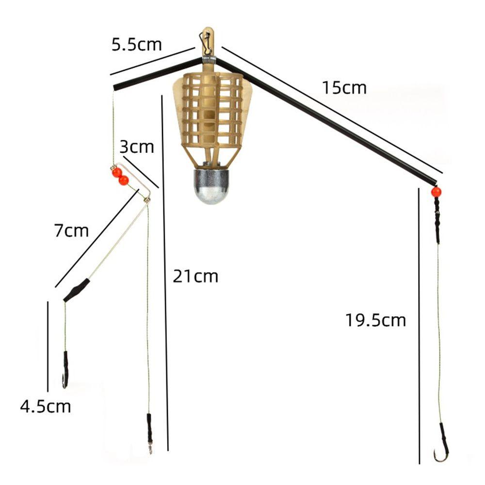 TOP Umpan Kandang Ikan Tackle Aksesoris Perlengkapan Barang Pancing20 /30 /40 /50g Trap Basket Holder