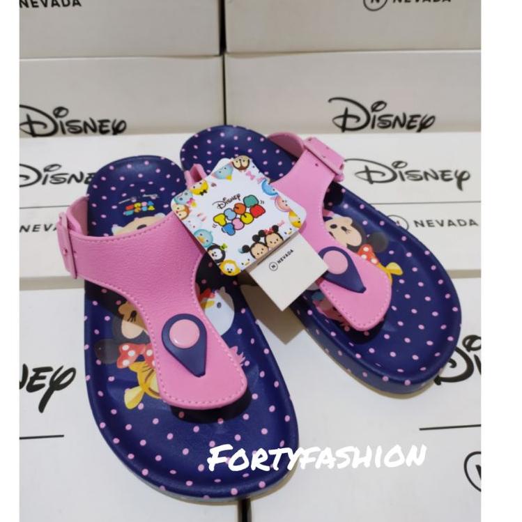 jgy NEVADA DISNEY Sandal Jepit Kasual Anak dan Dewasa Motif Tsum Tsum Brand Matahari Original