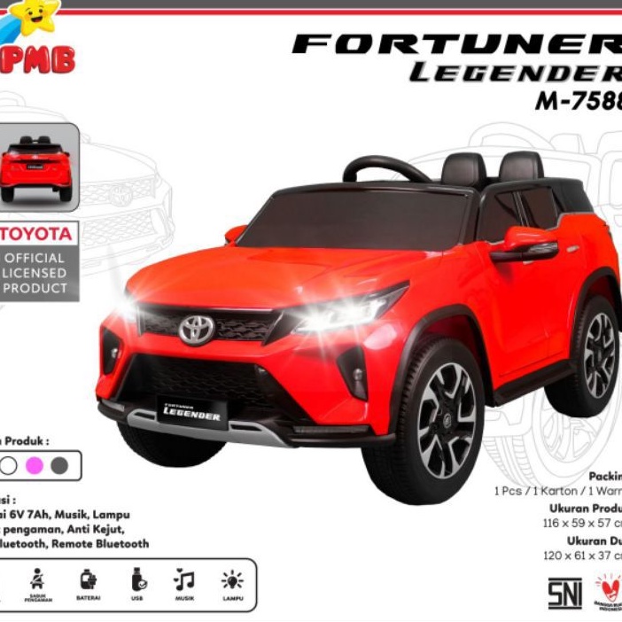 Mobil Aki PMB M-7588 FORTUNER TOYOTA OFFICIAL LICENSED PRODUK