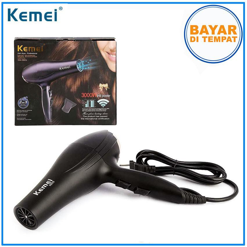 KEMEI Hair Dryer 5805 Hairdryer Pengering Rambut Hot &amp; Cool