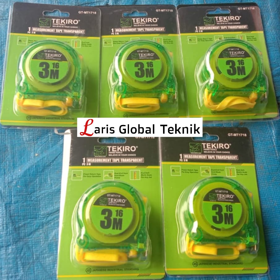 Tekiro Meteran 3 mm (Transparan)