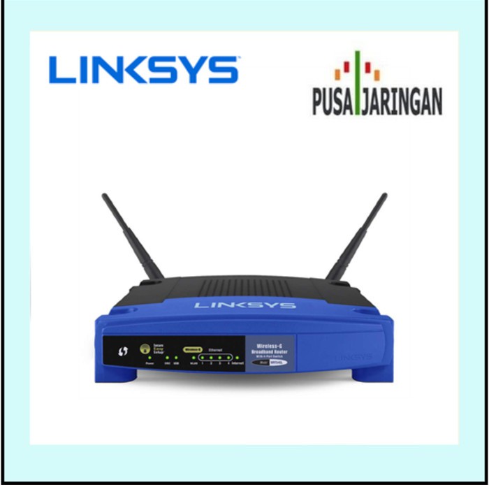 Miliki Linksys WRT54GL-AS Wireless-G Router 4 Port UTP 2x antena for Linux Berkualitas