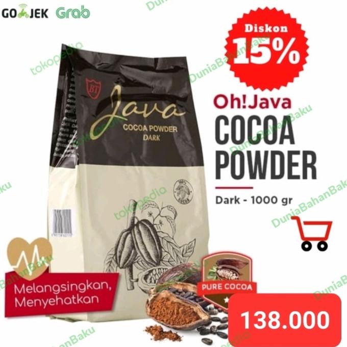 

JAVA DARK Cocoa Powder 1000g Dark Chocolate| ASLI (Bukan Repack)