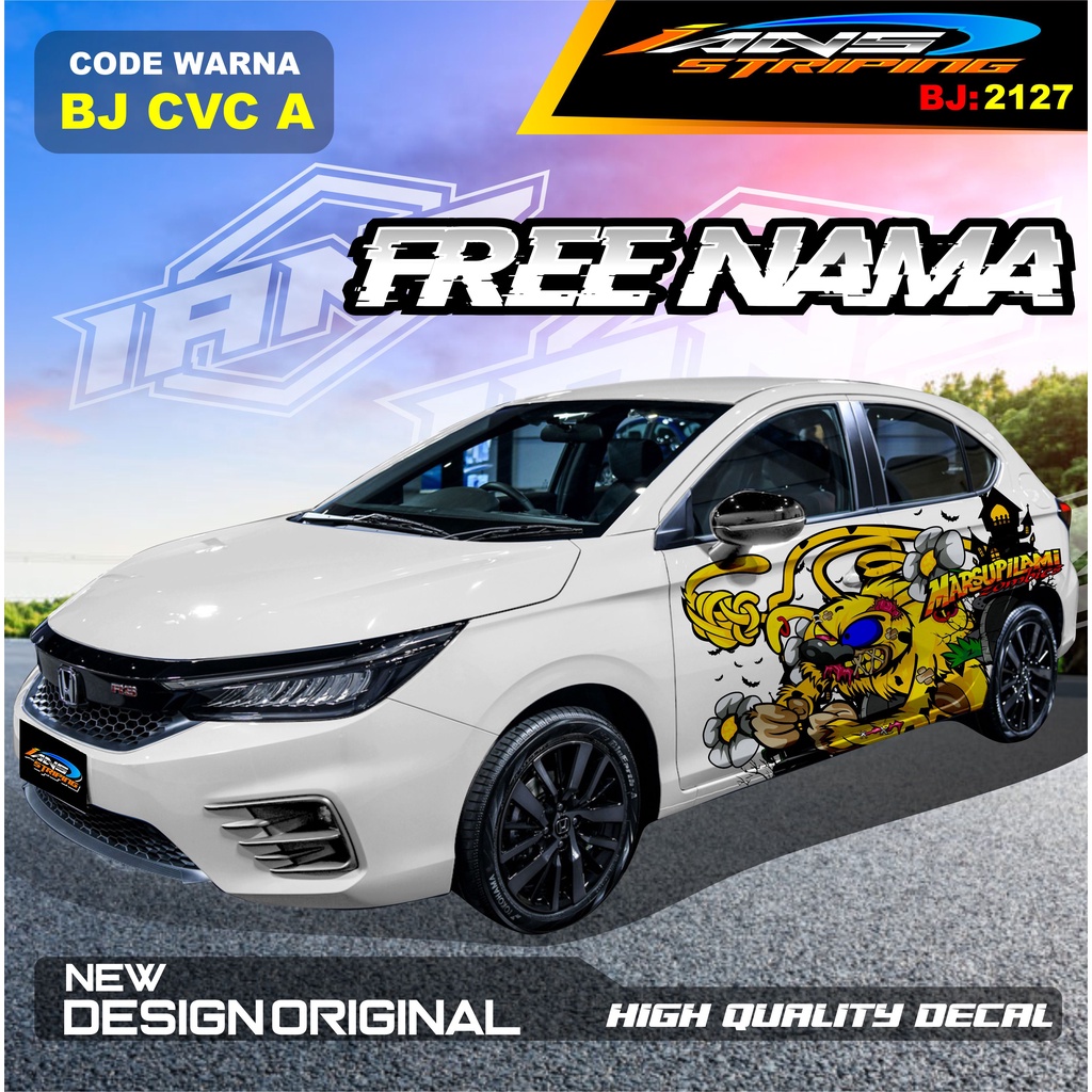 VARIASI STICKER MOBIL HONDA CITY / VARIASI STICKER MOBIL HONDA BRIO / STIKER MOBIL JAZZ / DECAL STIKER MOBIL AVANZA AYLA