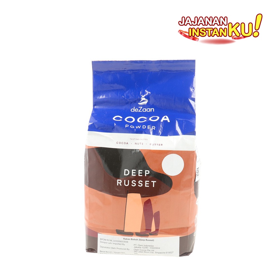 Dezaan Cocoa Powder Deep Russet 1kg / DeZaan - Pure Cocoa Powder Deep Russet 1kg  Cokelat Bubuk Murn