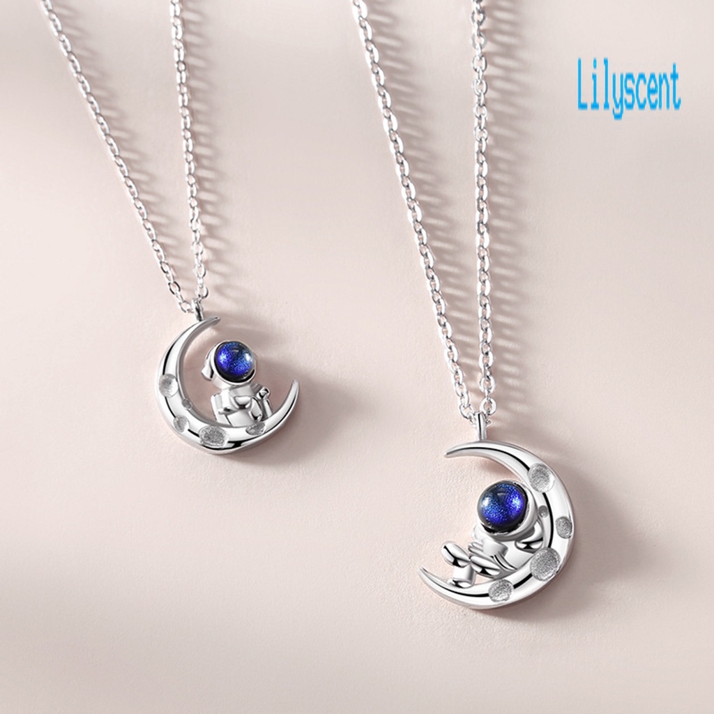 Kalung Choker Liontin Bulan Gaya Korea Untuk Pria Dan Wanita