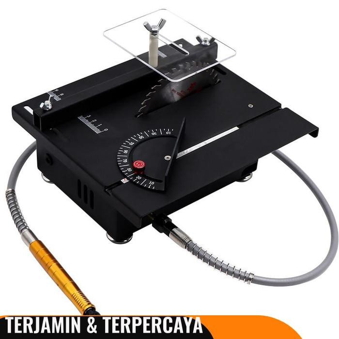 Dijual WOLIKE Table Saw Mesin Potong / Poles Mini Serbaguna DIY 100W - T5 -  Murah
