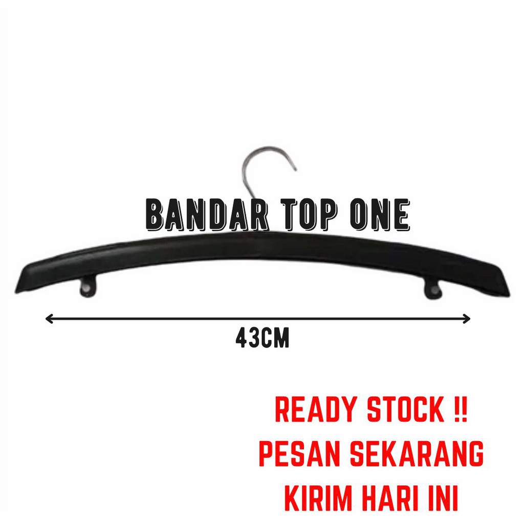 Hanger DEWASA 161 WARNA hitam harga PER BH / hanger 161 model lurus. (HITAM)Harga ( 1 pcs) /Hanger baju gamis 161 dan jaket HARGA 1 PCS /Jual hanger 161 dewasa - Hitam