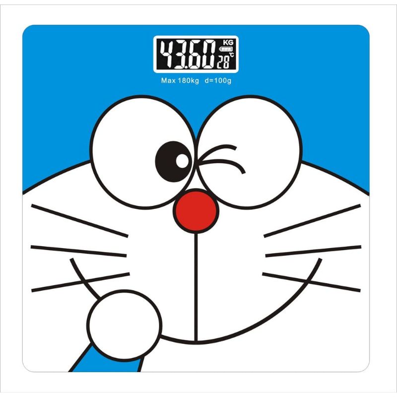 Timbangan Badan Kaca Digital Scale kartun New Jumbo 180Kg 26 x 26