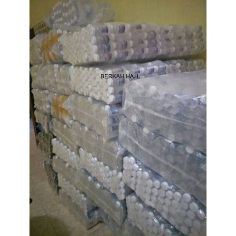 Botol kosong air zamzam 25pcs anti tumpah oleh oleh haji dan umroh free packing dus