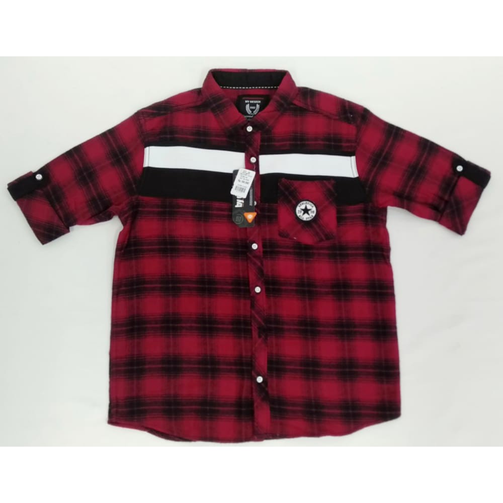 Pakaian anak pria / 08115949 / by design / kemeja flanel kotak