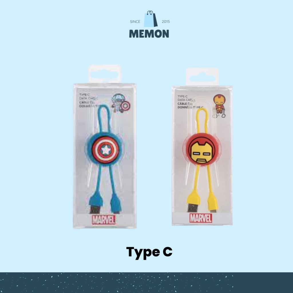 MINISO Charger Kabel Data TYPE-C / TYPE C - MARVEL Terintegrasi Kuat dan Tahan Lama