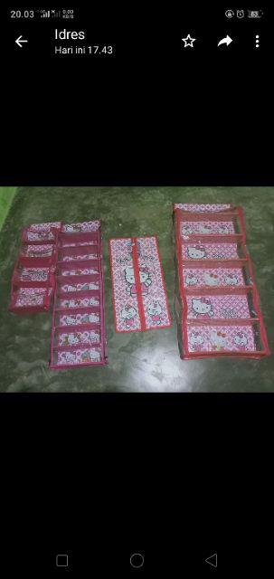 Rak Set 4 In 1 (tas + Sepatu + Jilbab +kosmetik)