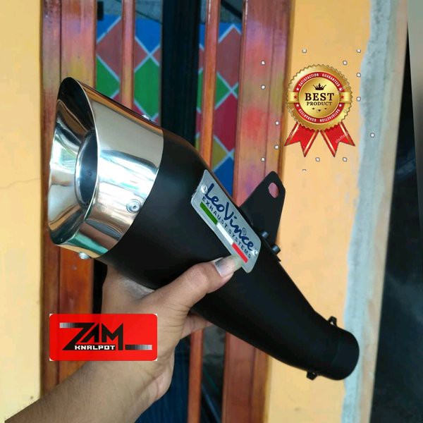 Knalpot LEOVINCE COBRA Black Doff Silincer Only atau Tabung Saja