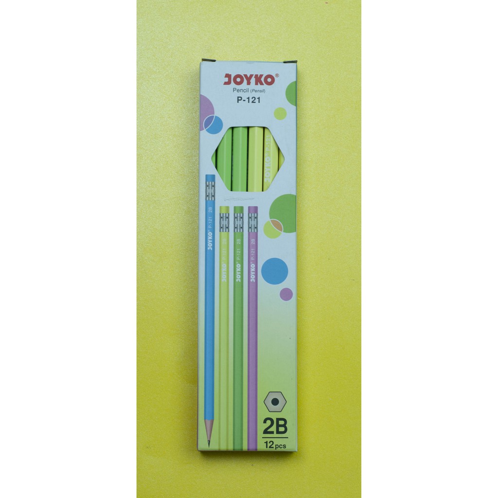 

PENSIL KAYU JOYKO P - 121 2B ( 1 BOX = 12 PCS )