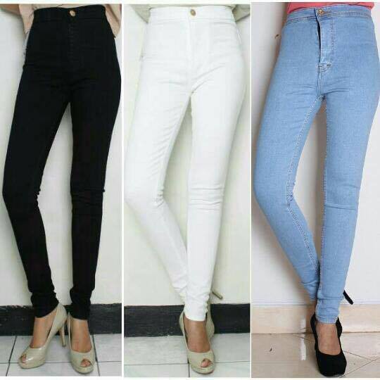 Fedorafashion HIGH WAIST JEANS HW PUNY PUNNY CELANA Fedorafashion HIGH WAIST JEANS HW PUNY PUNNY CELANA