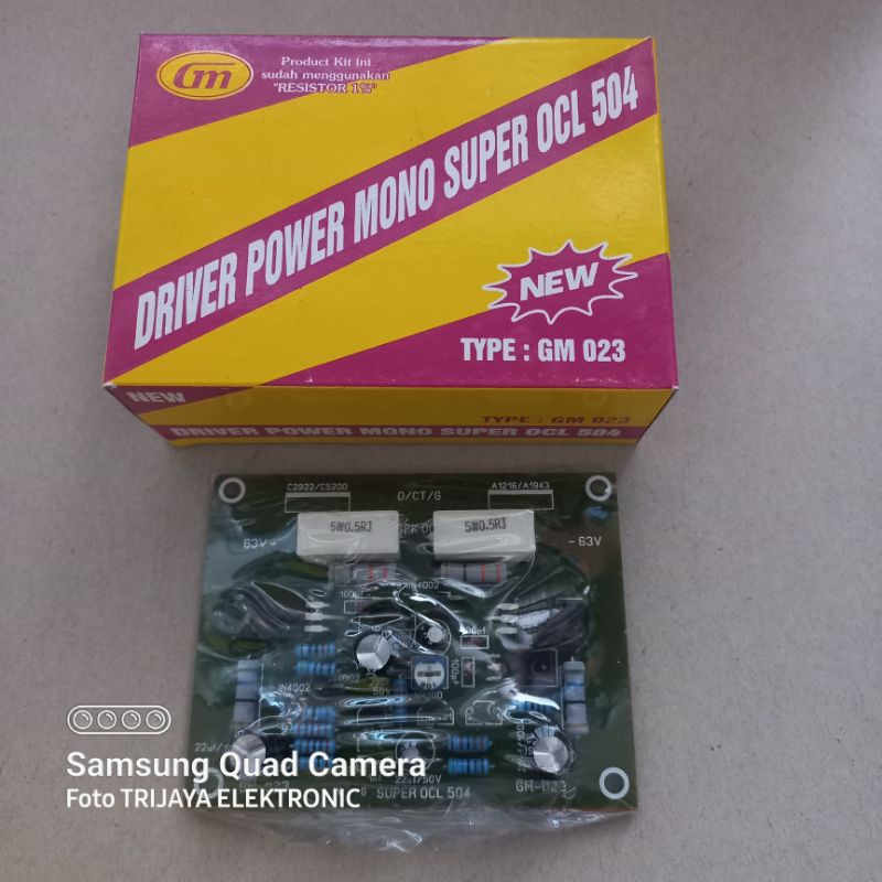 Kit Driver Power Amplifier Mono OCL 504 GM