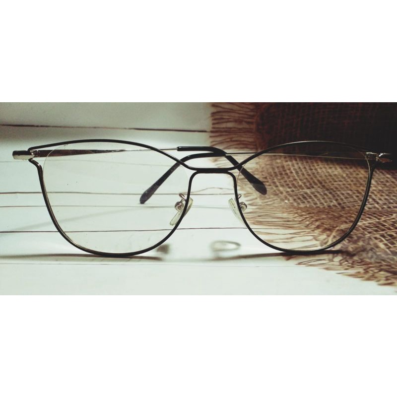 Frame kacamata  besi cat silver