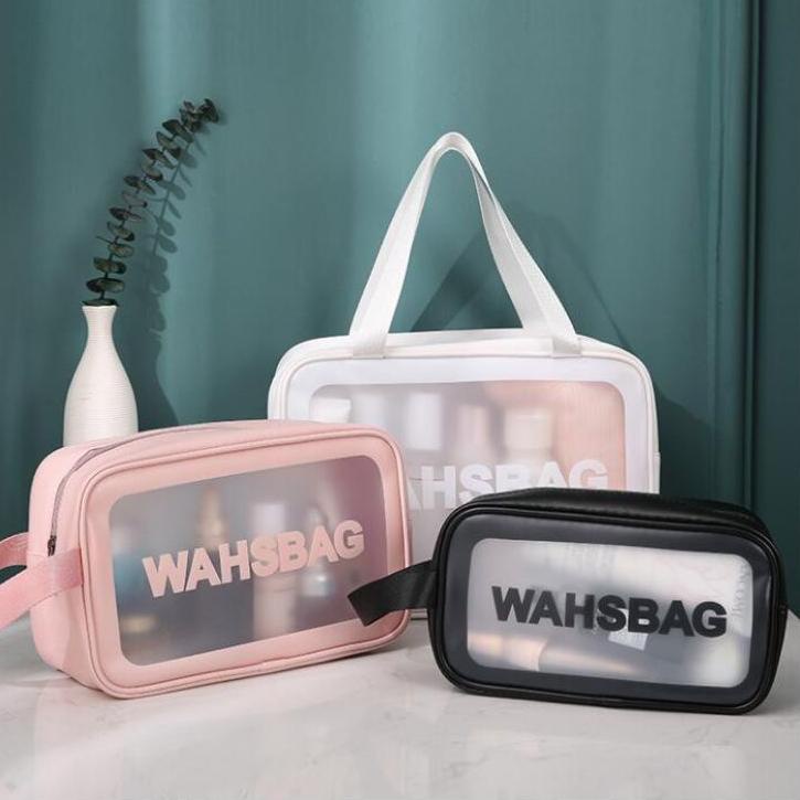 [DISCOUNT FY962] NA Tas Kosmetik Washbag anti air travel toiletry Pouch Make up tempat sabun dan per