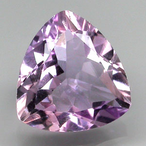 VVS Trillion 10mm 2.90ct Natural Unheated Pink Purple Amethyst Brazil AT300